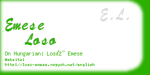 emese loso business card